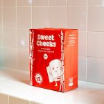 Sweet Cheeks 3-Ply Toilet Roll Box of 6 on Bathroom Tiles